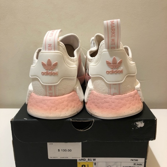 NIB Adidas NMD R1 Women’s White Vapour Pink - Picture 6 of 7